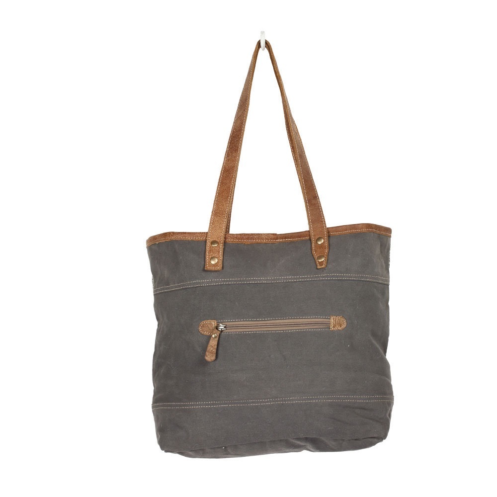 ✨RESTOCKED✨OBJET D'ART LEATHER STRIP TOTE BAG - Picture 8 of 8
